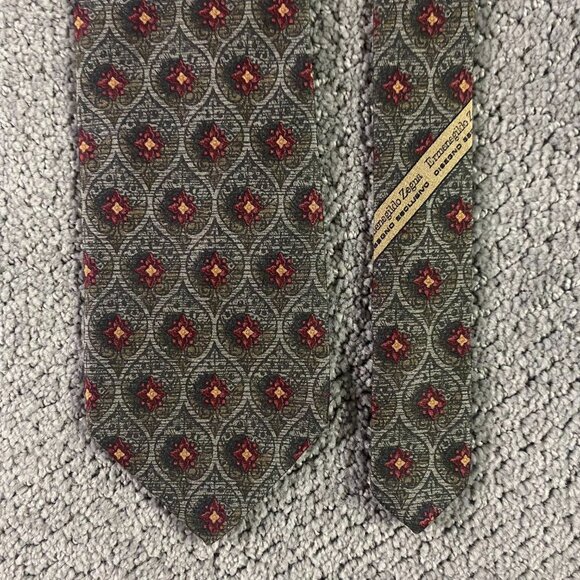 Ermenegildo Zegna Lot of 6 Ties Neckties Silk Made in Italy Tie Short Length - Picture 10 of 13